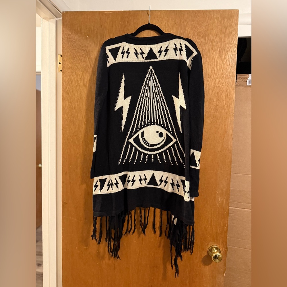 RARE! UNIF Psychic Poncho Knit Sweater, Size XS - Picture 6 of 7